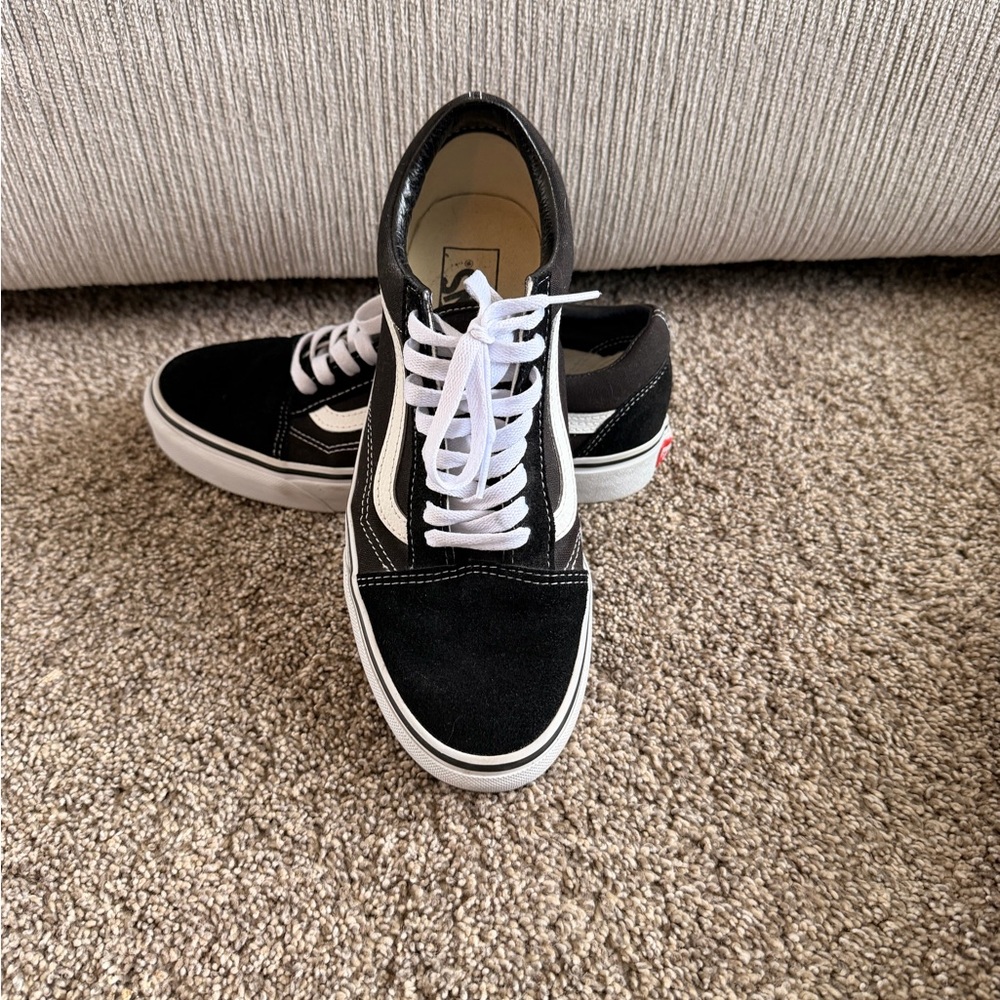 Vans Ward Black & White Old Skool Skate Sneakers